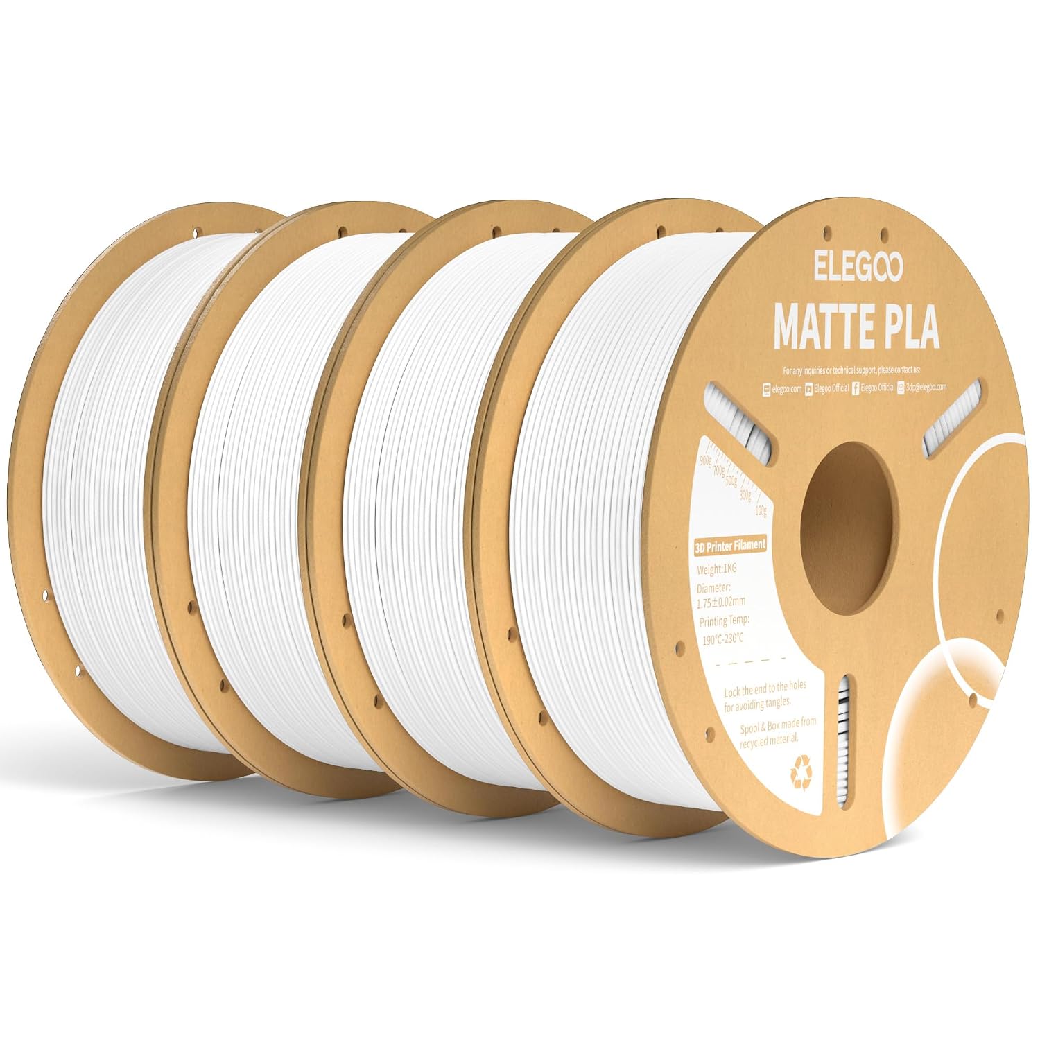 Detalle de ELEGOO Matte PLA Filament 4KG