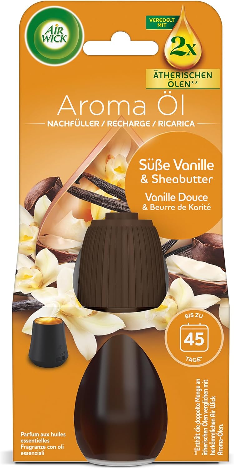 Thumbnail 1 de Air Wick Aroma-Öl Flakon Nachfüller – Süße Vanille und Sheabutter, 6 x 20 ml