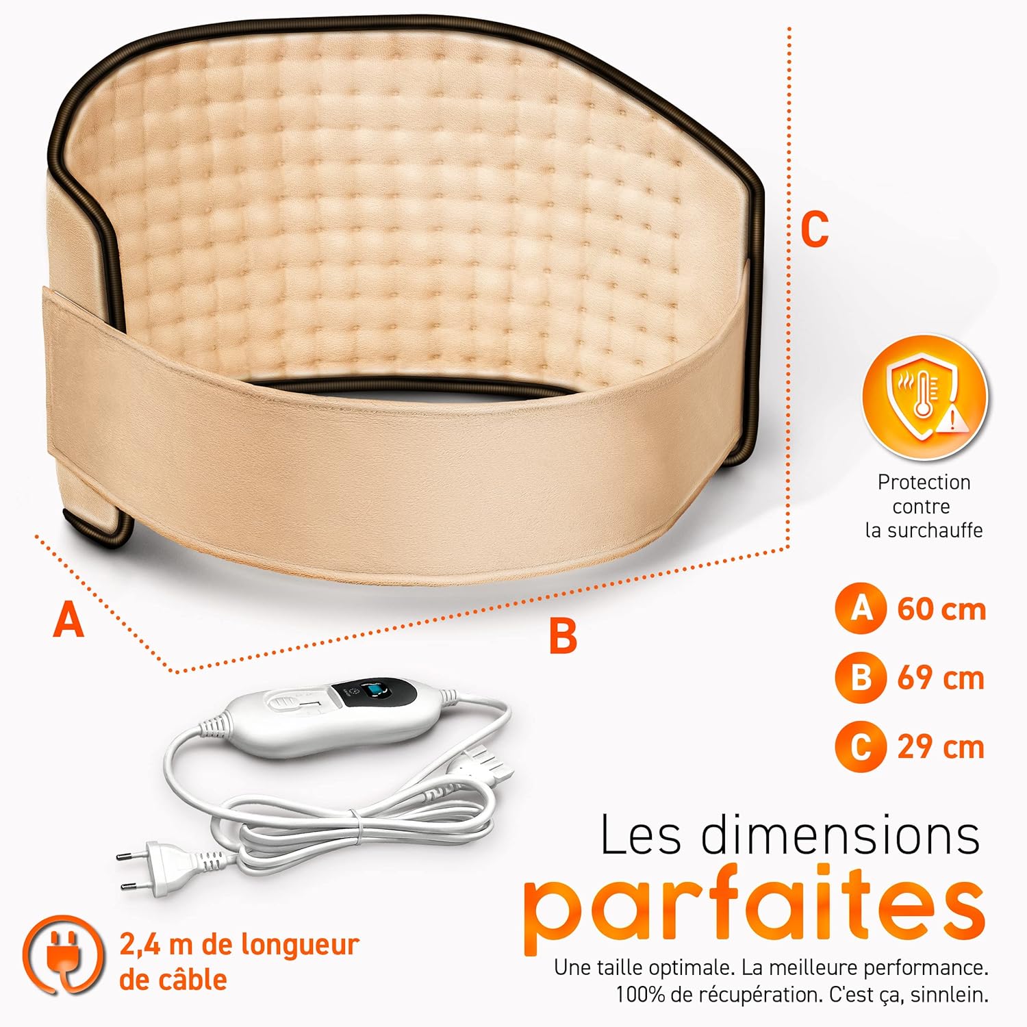 Thumbnail 4 de Ceinture Lombaire Chauffante Sinnlein — 3 niveaux, sécurité renforcée et lavage en machine