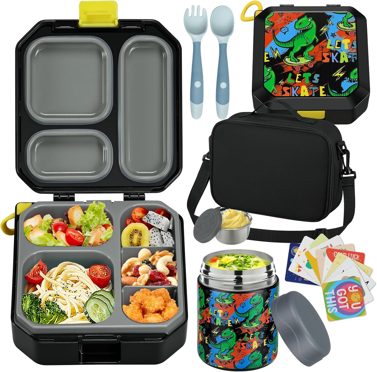 Detalle de Wiwens Kids Bento Lunch Box, 12 oz