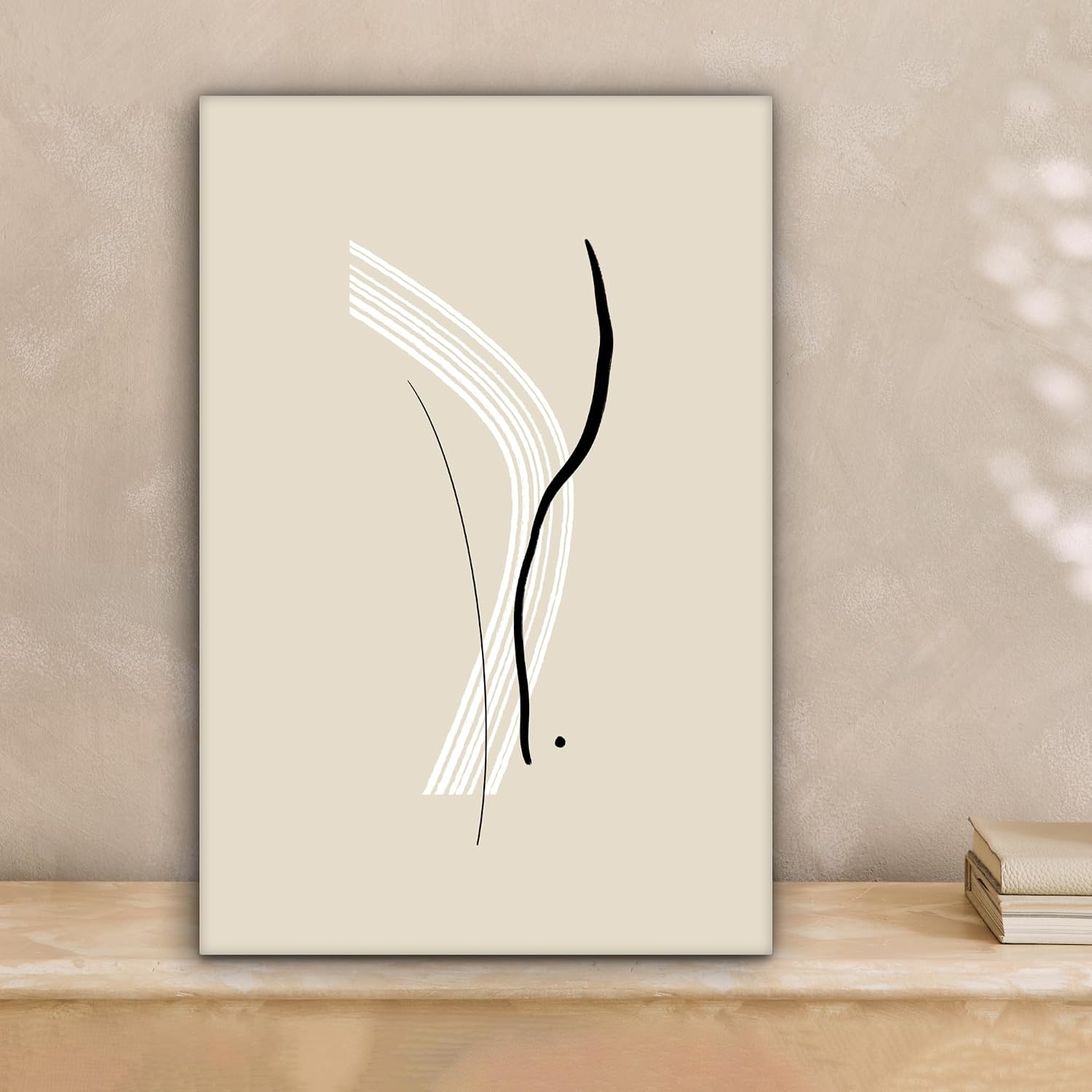 Thumbnail 1 de MuchoWow© kunstdruk op canvas, 20 x 30 cm, staand en abstract in pastel