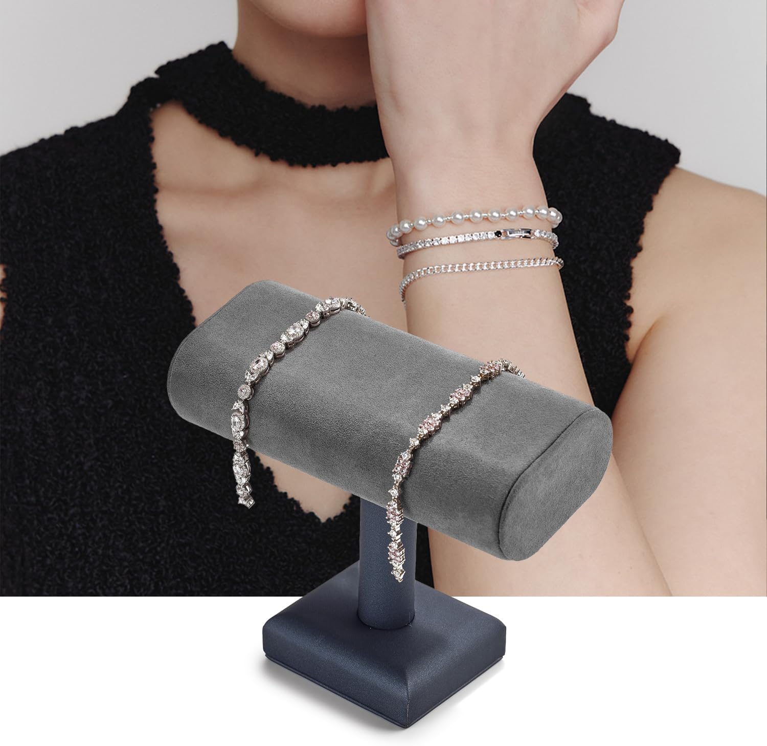 Thumbnail 8 de Papten Soporte de piel sintética para joyas y relojes