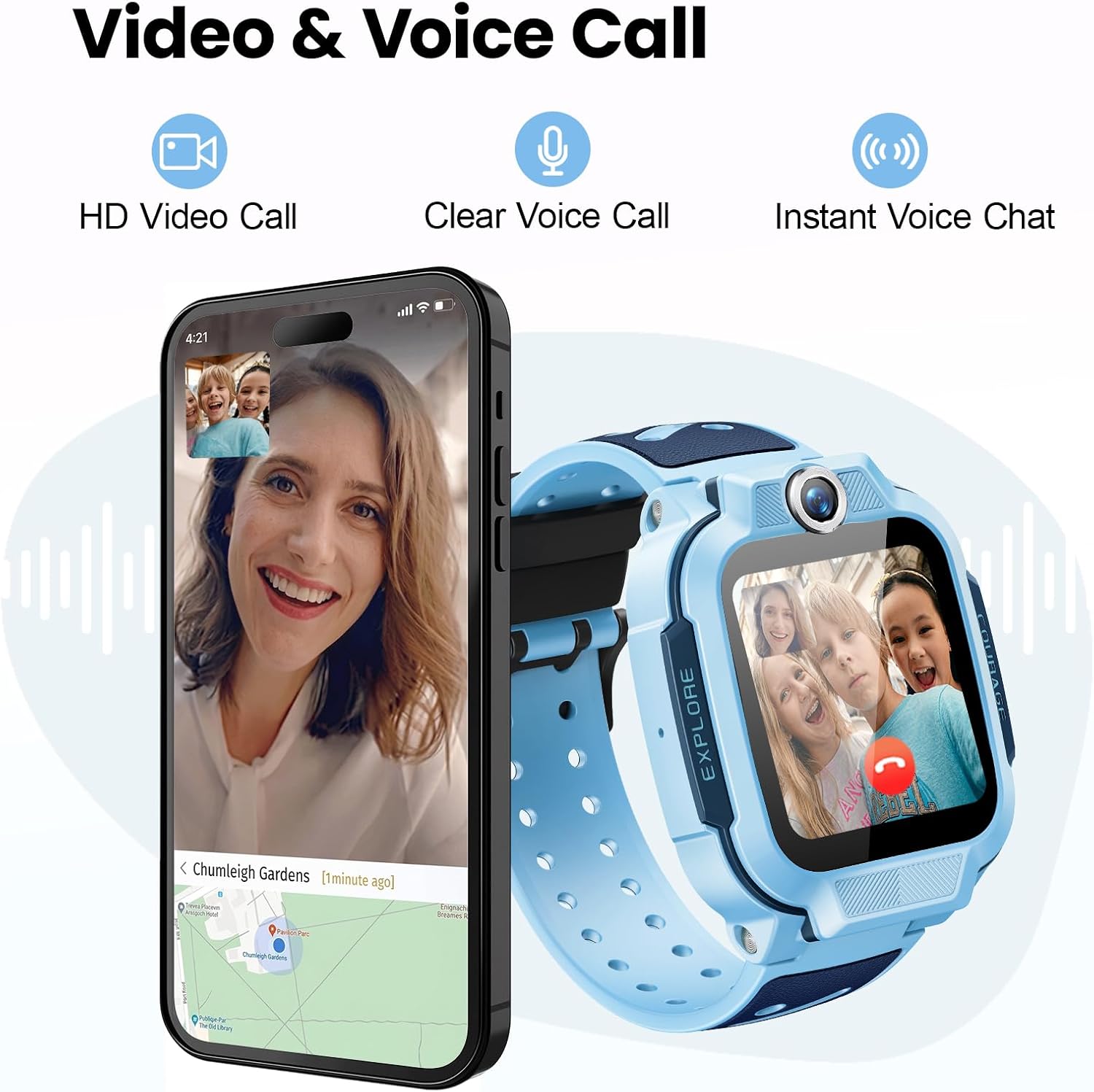 Detalle de imoo Z3 Watch for Kids: GPS, 4G Phone & Safety Features in a Durable, Waterproof Smartwatch