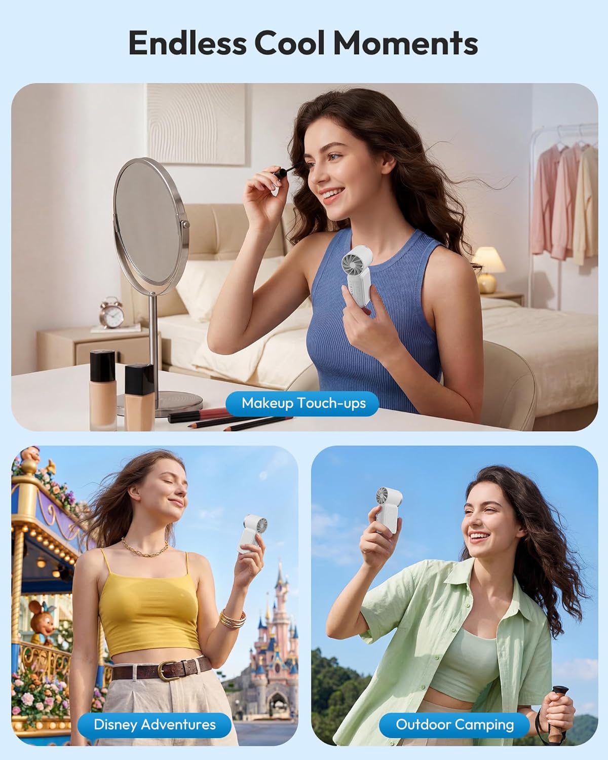 Thumbnail 6 de gaiatop Portable Handheld Mini Fan 16900 RPM