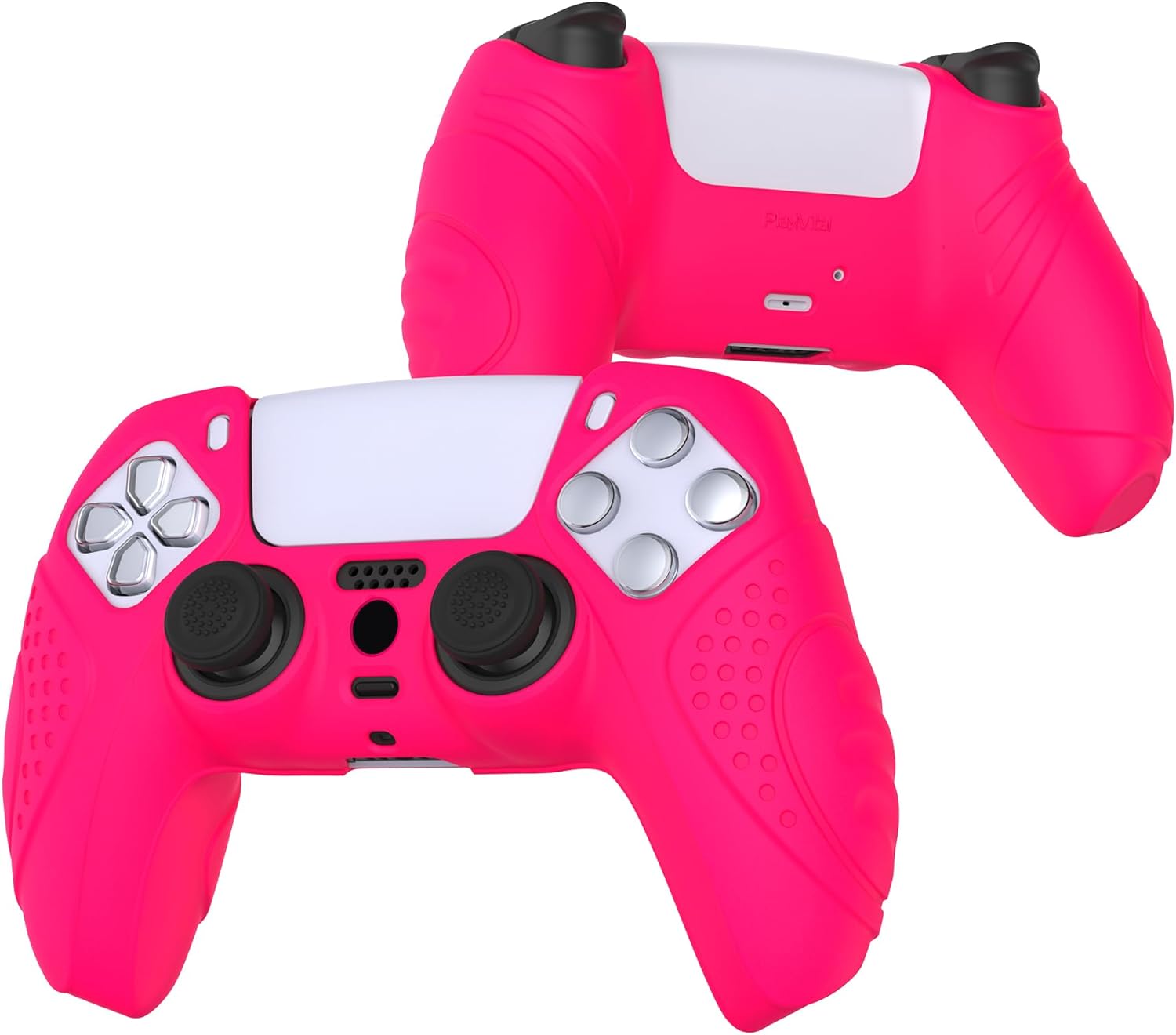 Thumbnail 5 de eXtremeRate PlayVital Guardian Edition Ergonomic Silicone Case for PS5 Controller (Bright Pink)