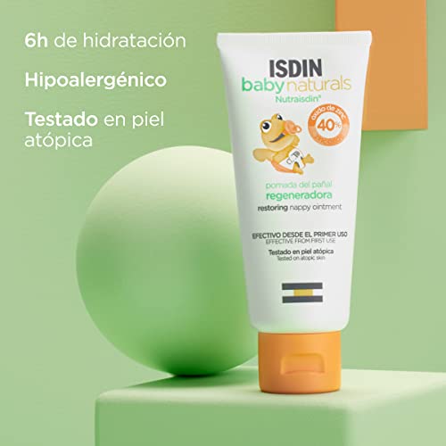 Detalle de ISDIN Baby Naturals Pomada del Pañal Regeneradora: protección y regeneración para la piel sensible del bebé