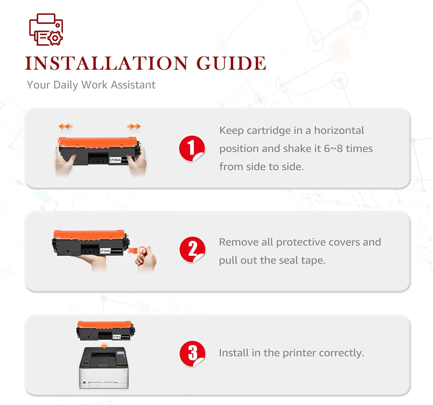 Thumbnail 3 de Toner Compatibile CF294A per HP LaserJet Pro M148/M118 – Toner Kingdom Nero, 1200 pagine