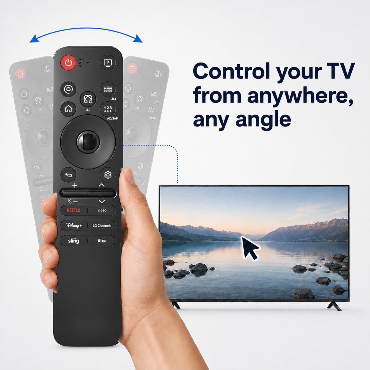 Detalle 2 de Charmluck Replacement LG TV Remote with Voice and Pointer for 2019–2026 TVs