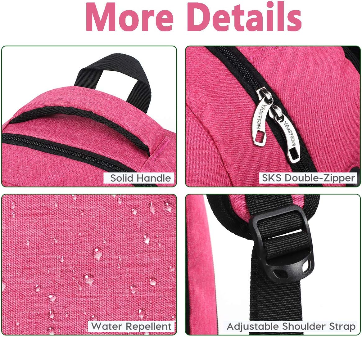 Detalle de YAMTION Rucksack Laptop 35L – Damen, USB-Ladeanschluss, Oxford, 35x20x50 cm