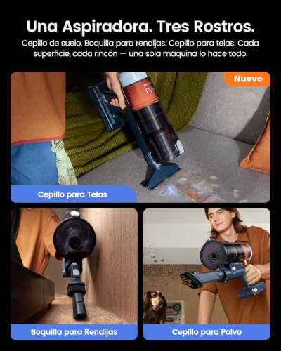 Thumbnail 11 de FAMIVAC FV5 aspiradora sin cable de 650 W con tubo plegable y cepillo antienredos