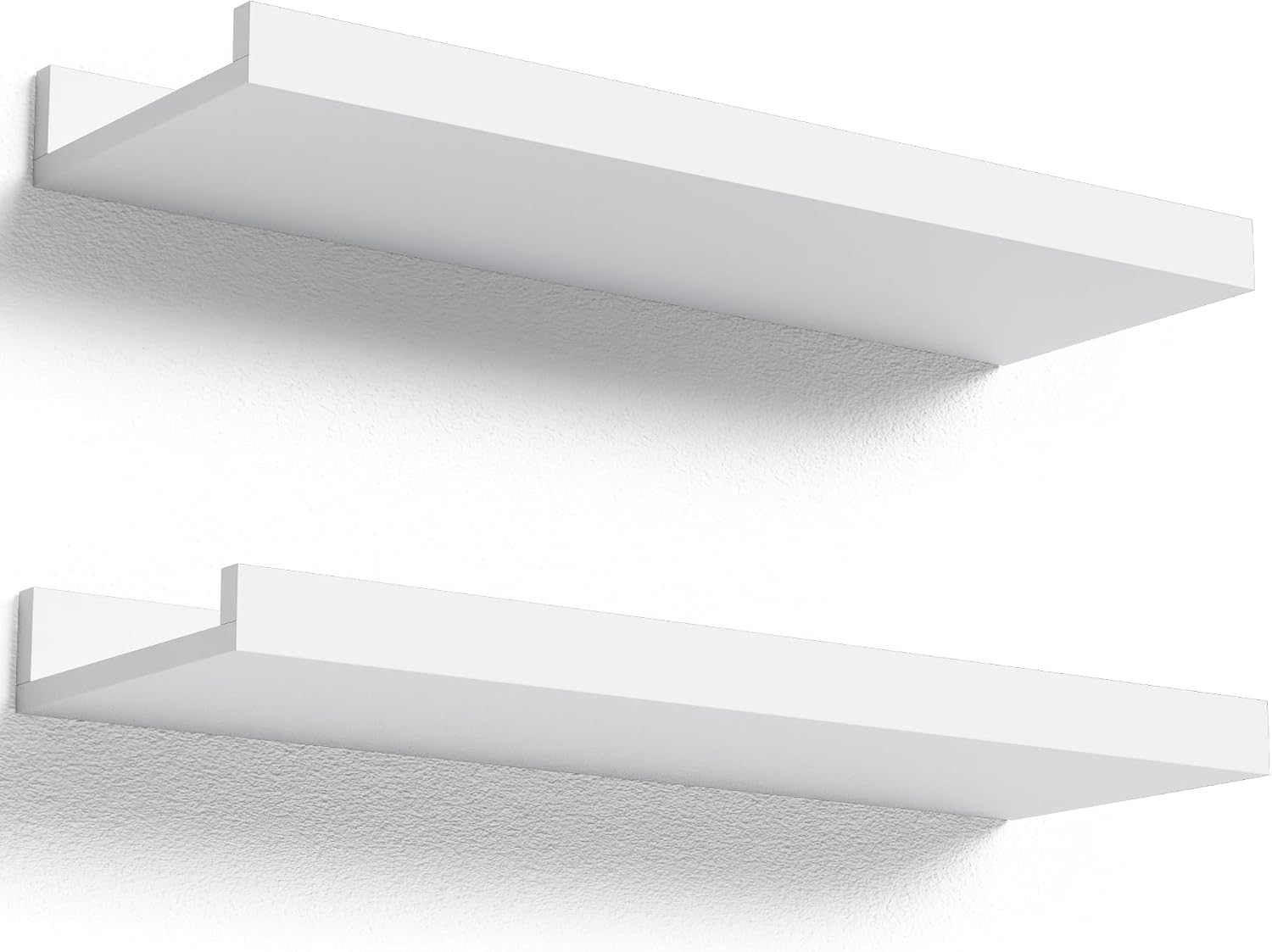 Detalle de Boswillon Floating Shelves Set of 2 — White 🪵