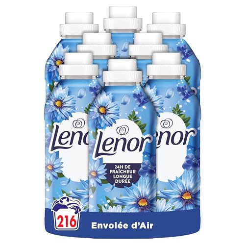 Detalle de Lenor Adoucissant 216 Lavages – Envolée d’Air, 24H de fraîcheur relaxante