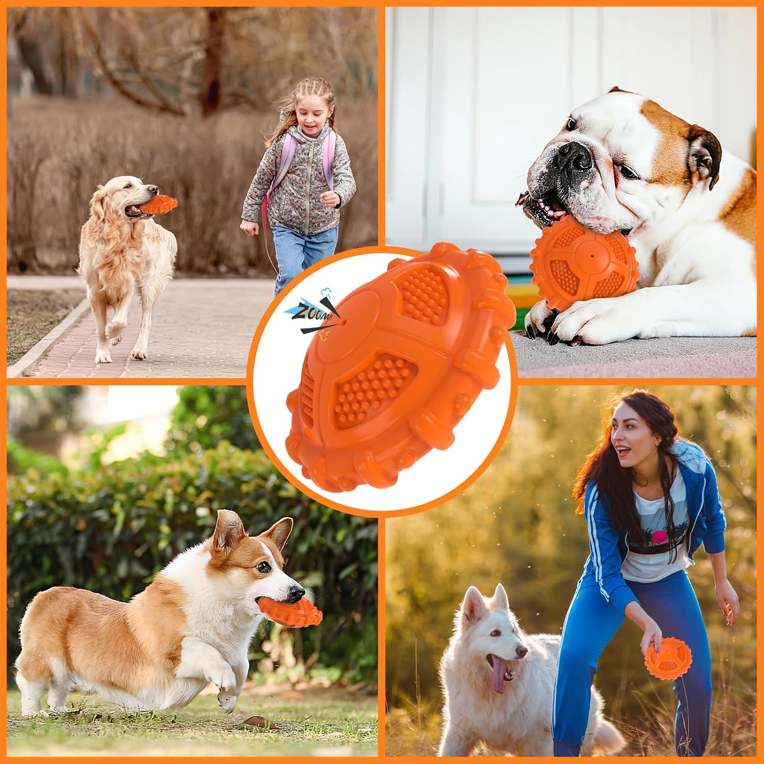 Thumbnail 6 de MASBRILL Indestructible Squeaky Dog Toy