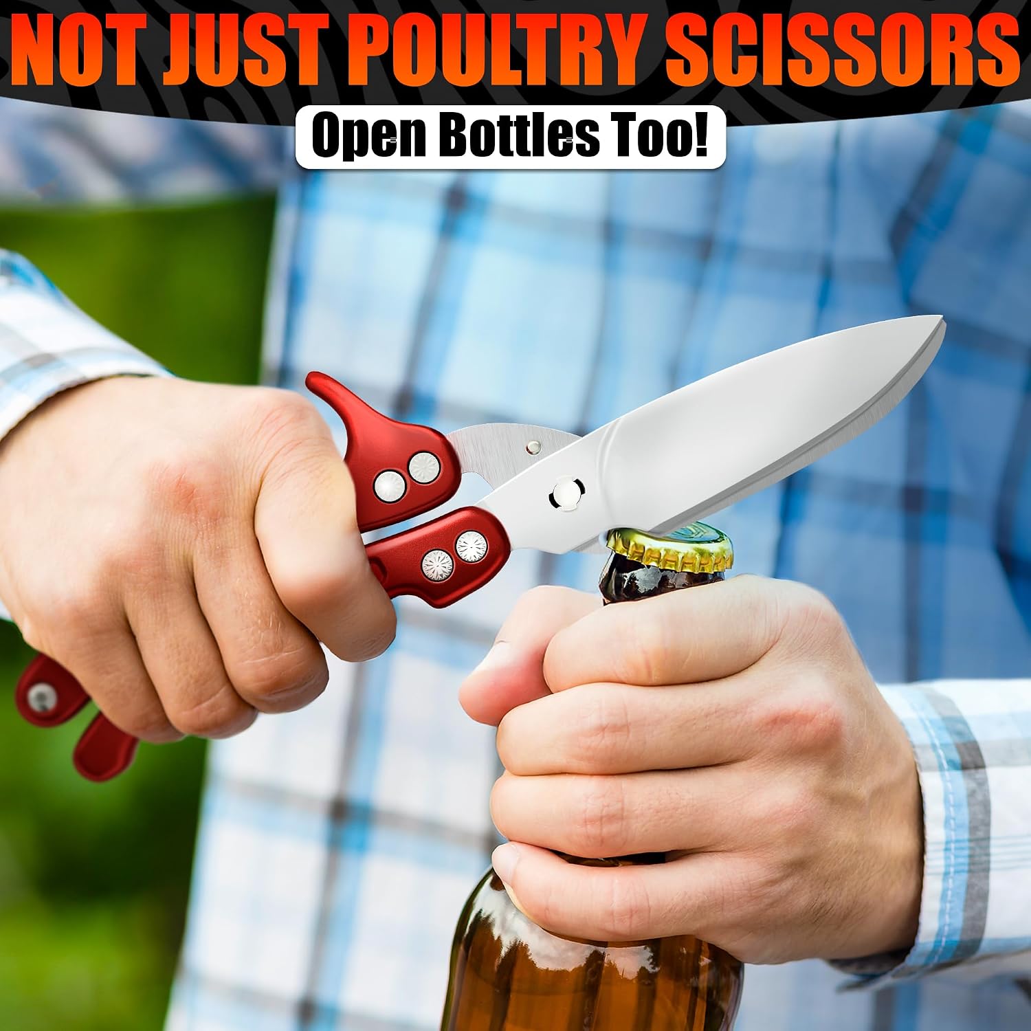 Thumbnail 6 de Poultry Shears with 3Cr14 Steel Blades