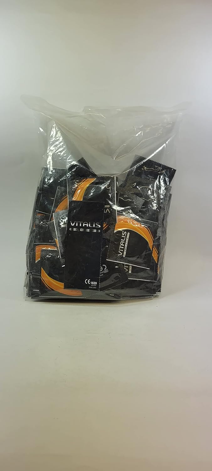 Detalle 2 de Vitalis Ribbed Condones Premium 100 unidades 🛡