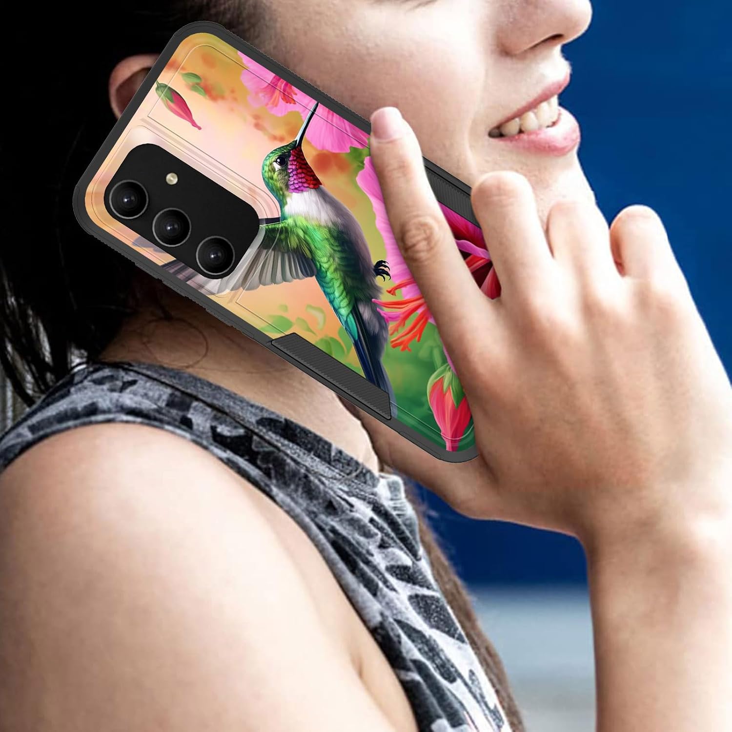 Thumbnail 6 de CICPLKSE BSQH-Galaxy S24 FE-FBA-19 Phone Case, Dual-Layer PC/TPU, Hummingbird