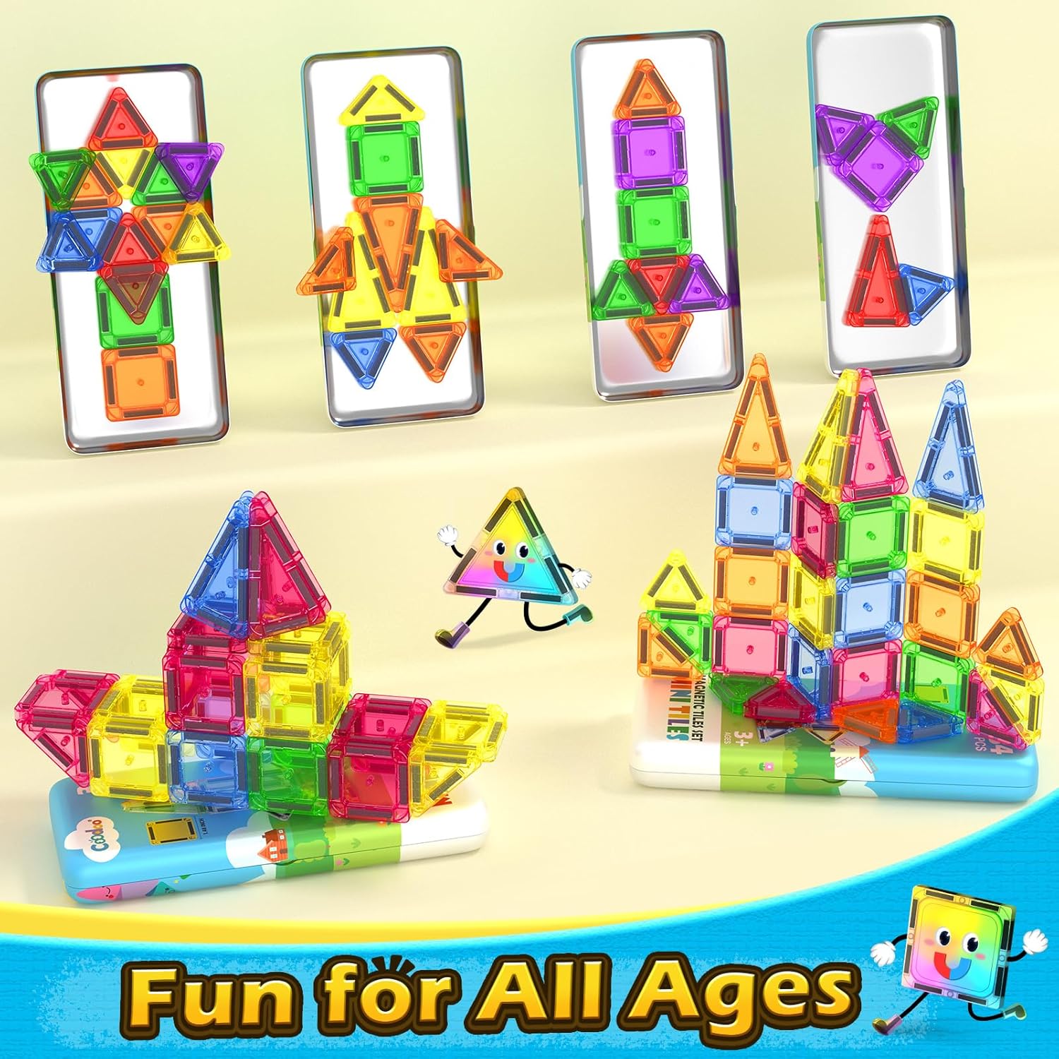 Thumbnail 5 de Magnetic Tiles 34 Mini Blocks for Kids 4-8