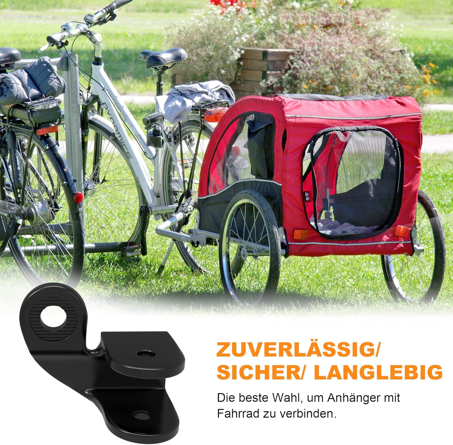Thumbnail 4 de NICEDACK Fahrradanhänger-Kupplung & Adapter für Hunde- und Kinderanhänger (u. a. für E-Bikes)