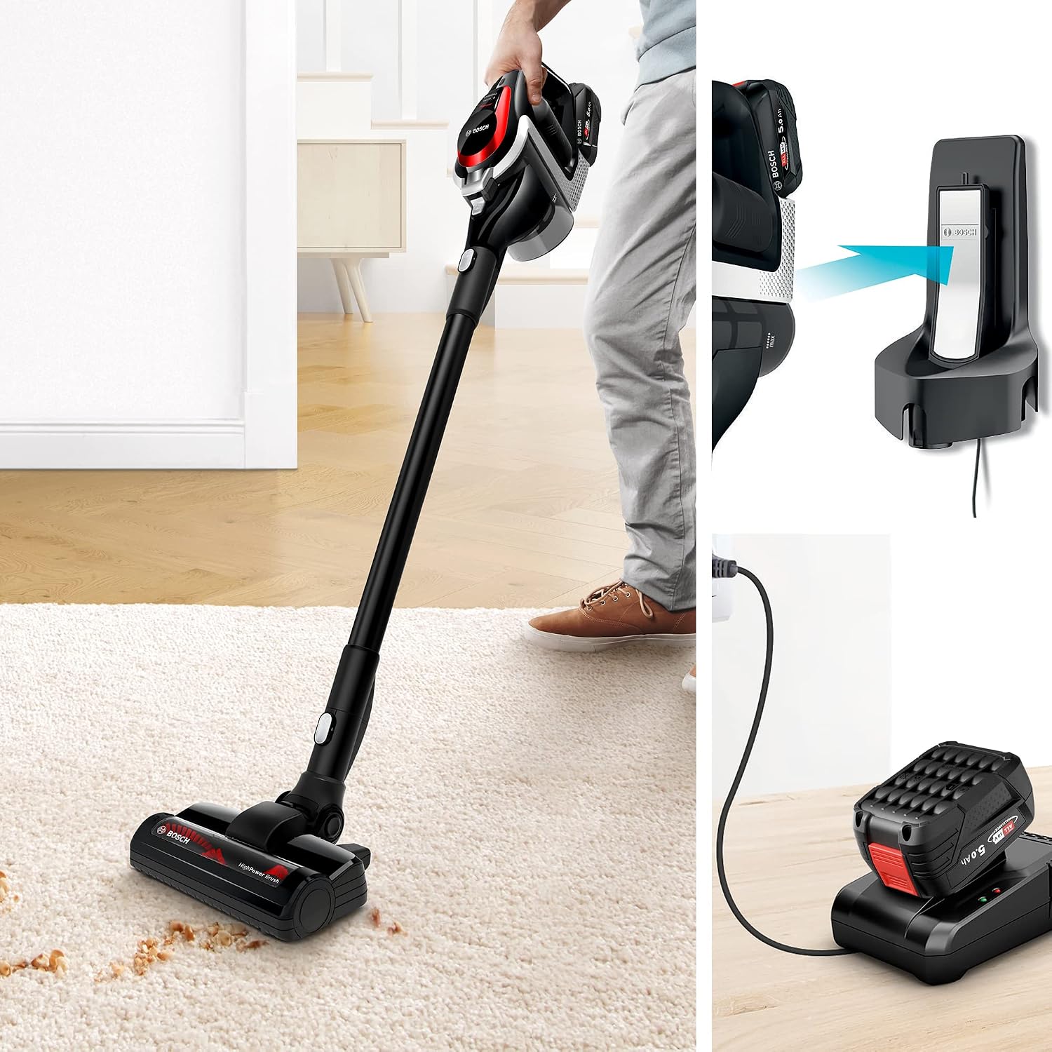 Thumbnail 6 de Bosch Unlimited Serie 8 5,0 Ah Akku-Staubsauger 🧹