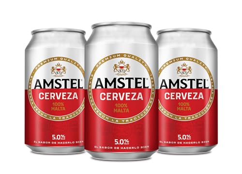 Thumbnail 1 de Amstel Cerveza Lager Pack 24 latas 33cl 🍺