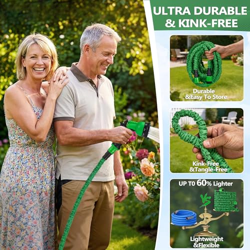 Thumbnail 3 de QINGHUAI 50 ft Expandable Garden Hose with 10-Pattern Nozzle