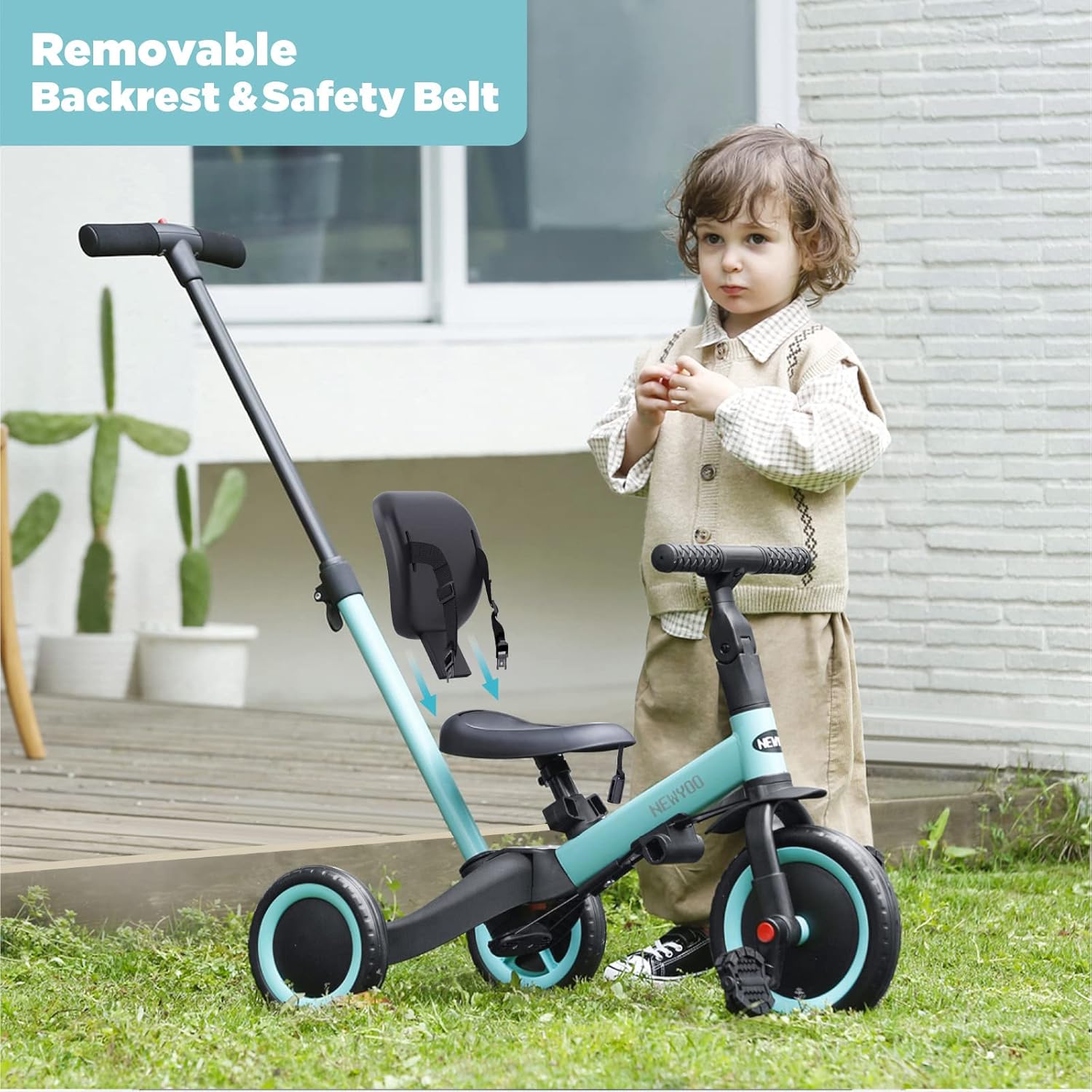 Thumbnail 6 de newyoo TR007 Toddler Tricycle 1-3 Years