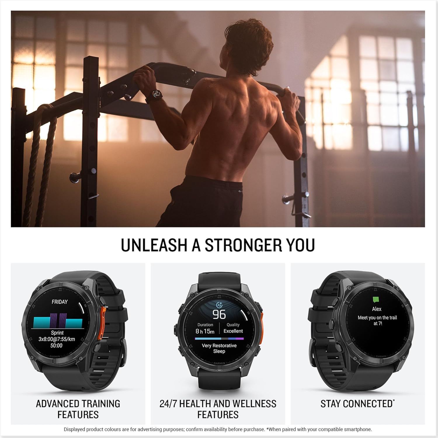 Thumbnail 4 de Garmin fēnix 8 51mm Premium GPS Smartwatch – Slate Grey