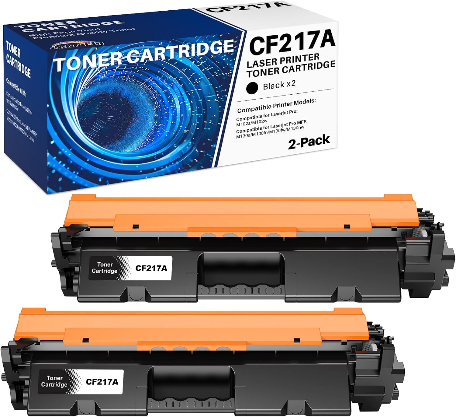 Colorfly 17A CF217A Compatibile: 2x Toner Nero per HP LaserJet Pro M102/M130 – Qualità affidabile a prezzo contenuto