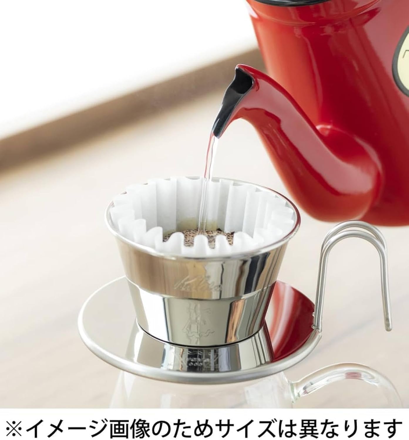 Thumbnail 6 de カリタ ウェーブシリーズ WDS-185 ステンレス製コーヒードリッパー 2〜4人用