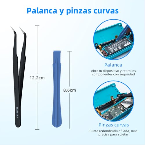 Thumbnail 3 de Tolesum Switch Joystick Reemplazo 3D Analógico para Joy-Con y Switch Lite (kit de herramientas, negro) – no apto para Switch 2