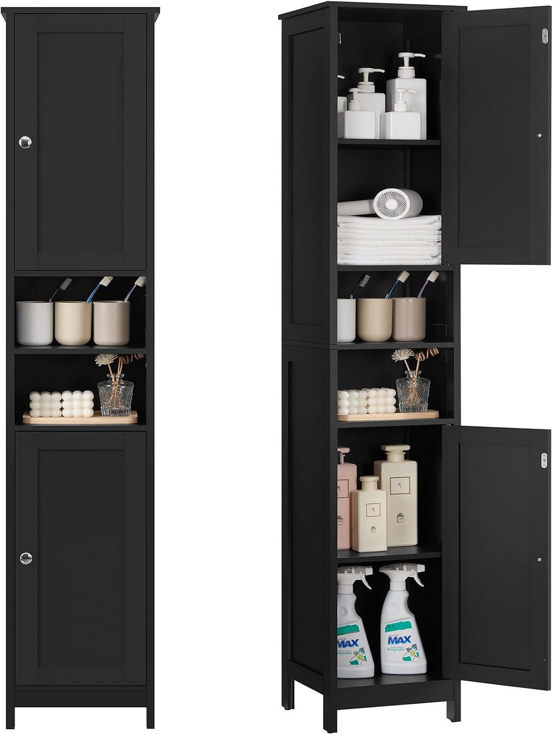 Detalle de TEENFON Bathroom Storage Cabinet, 67-inch