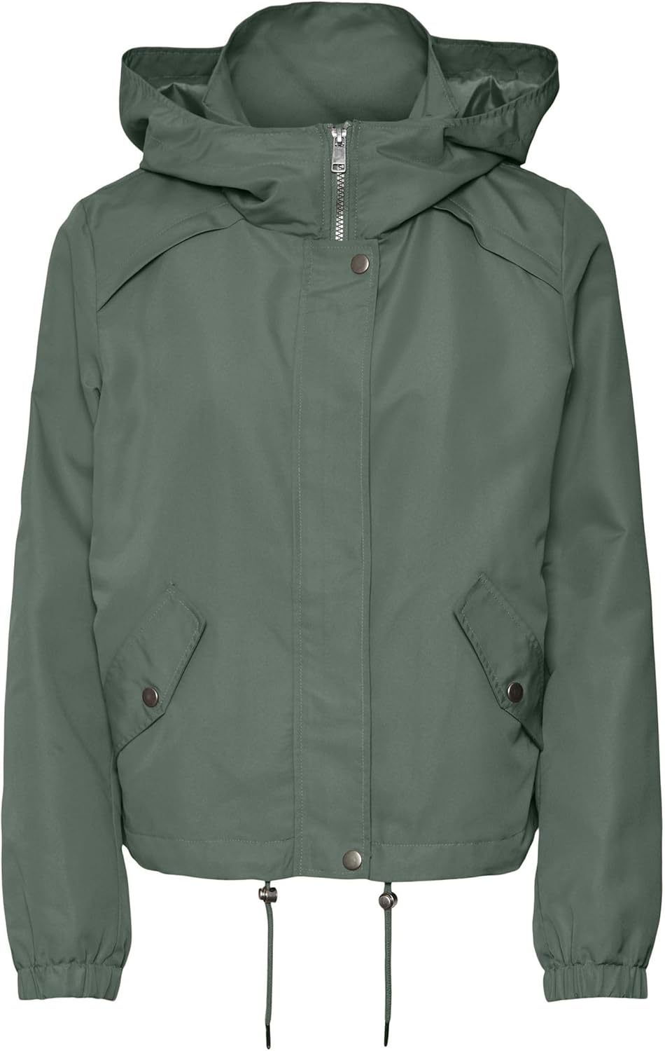 Detalle de VERO MODA Langer Parka VMCZOA für Damen – mit elastischen Bündchen und Druckknopf-Taschen