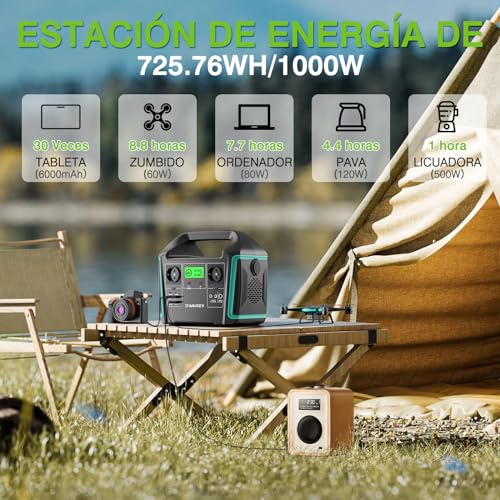 Thumbnail 2 de SWAREY Estación de Energía Portátil 725Wh ⚡ para Camping y Viajes