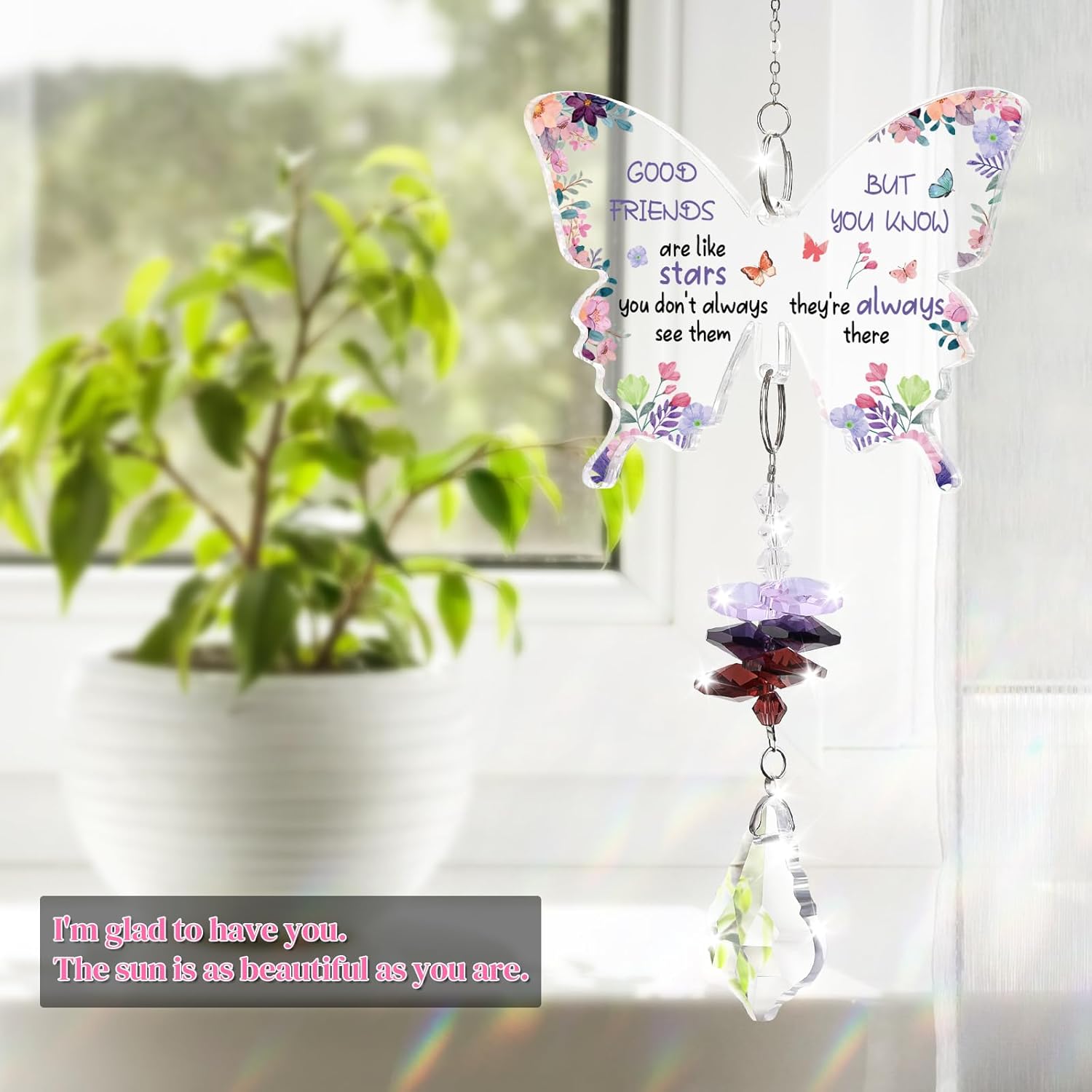 Thumbnail 6 de KAAYEE Friendship Crystal Suncatcher