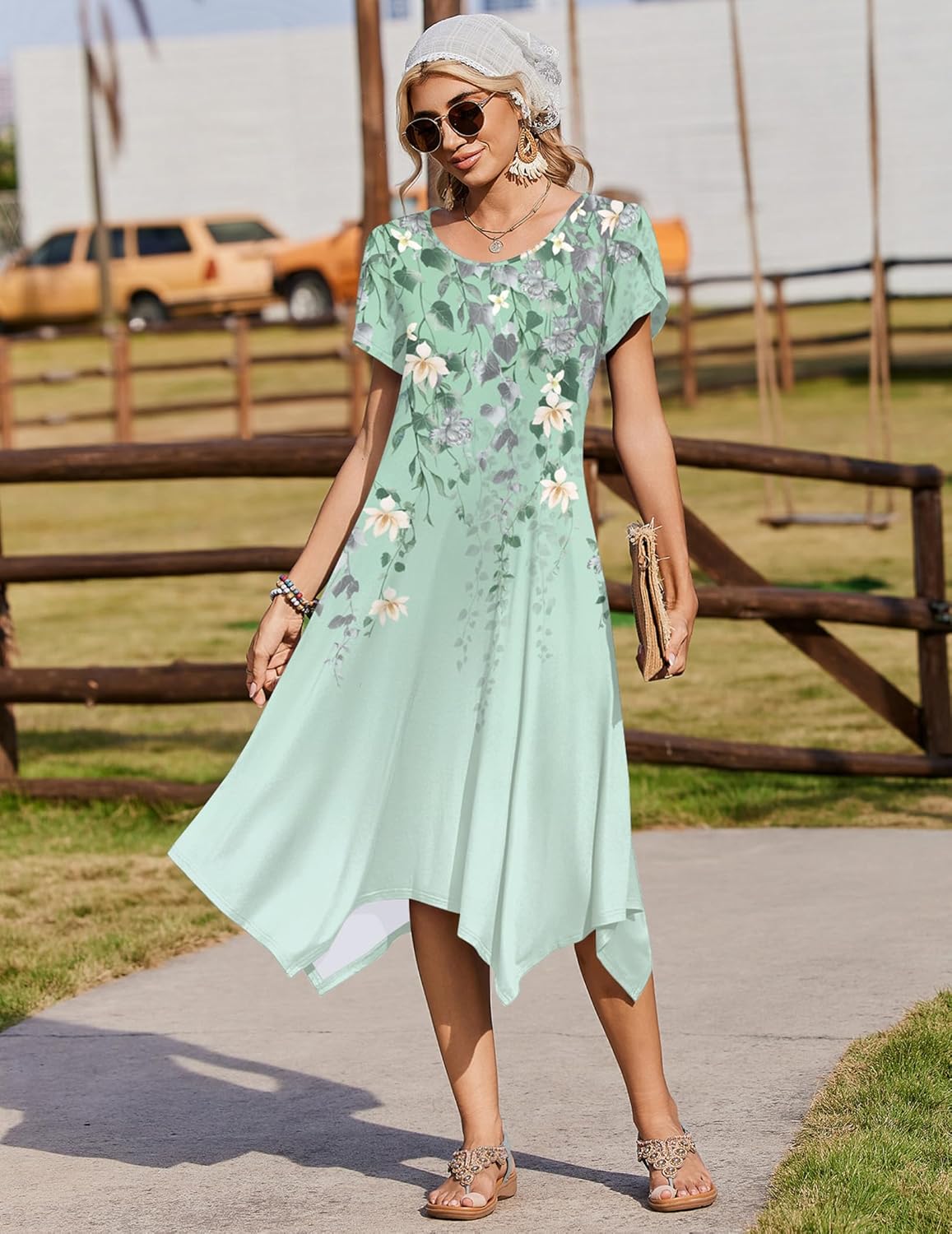 Thumbnail 2 de Zeagoo Women's Casual Summer Dress with Pockets - Midi Flowy Sundress (2026)