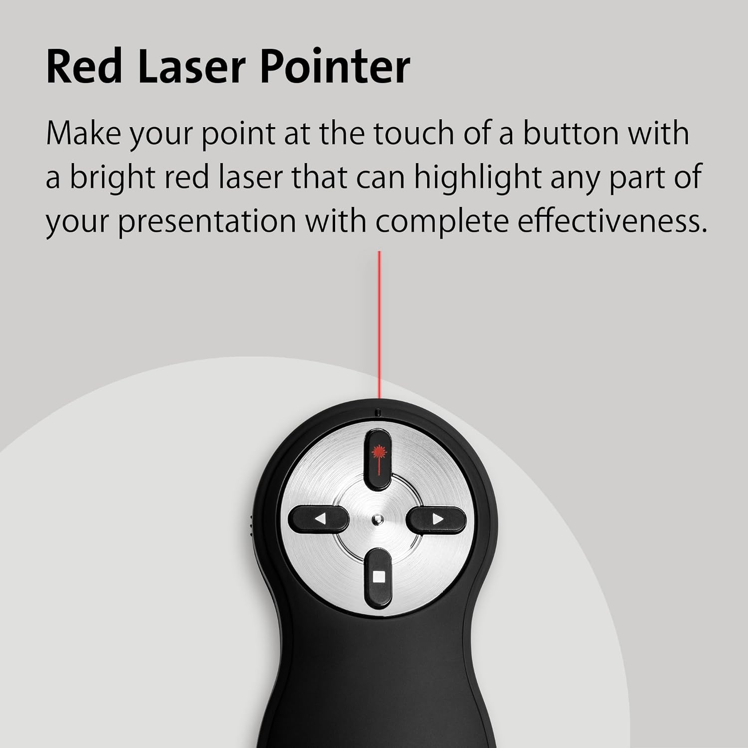 Detalle de Kensington 2.4GHz Wireless USB PowerPoint Presentation Clicker With Laser