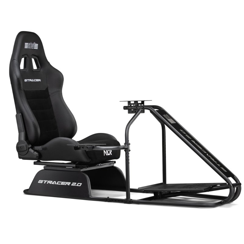 Detalle de next-level GTRacer 2.0 cockpit de simulación