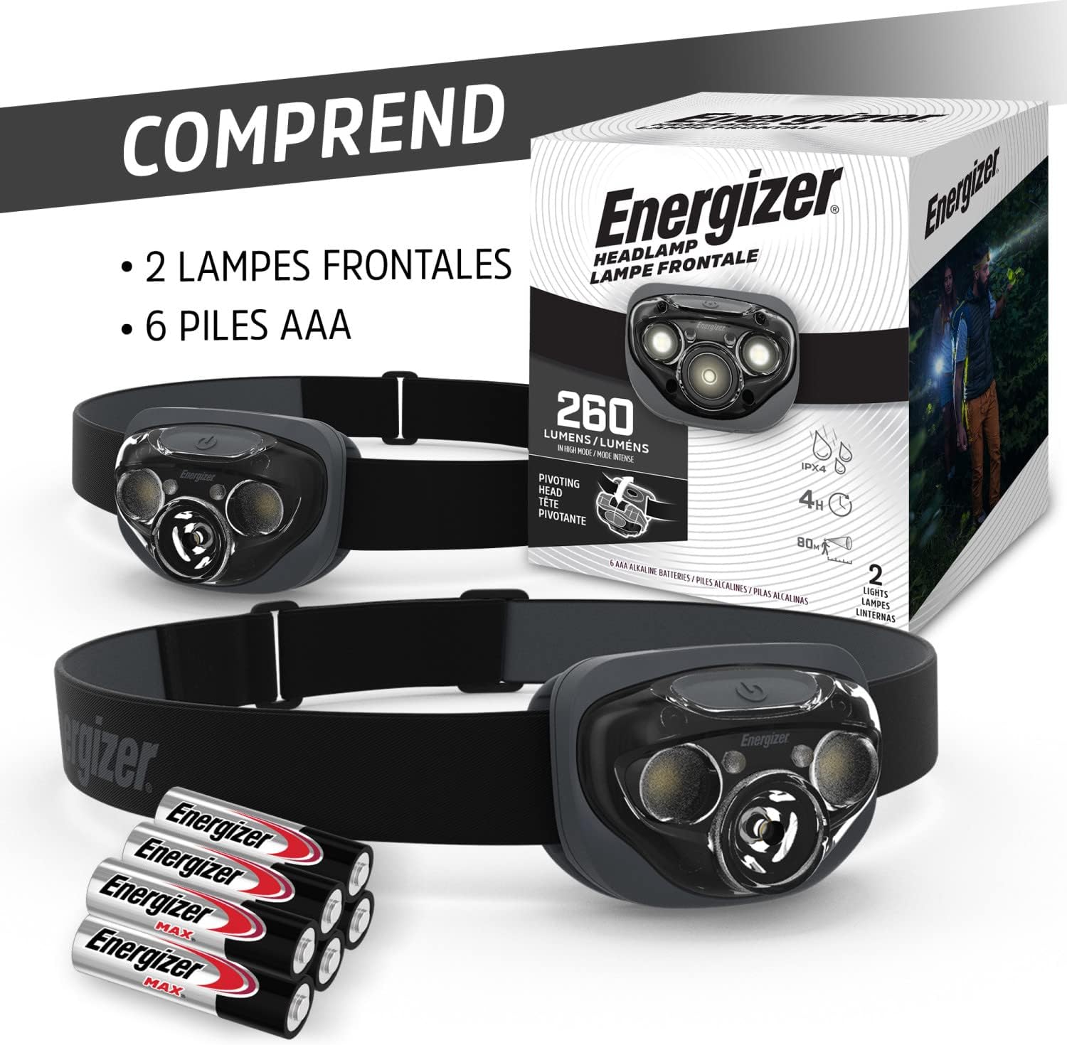 Thumbnail 6 de Energizer Lampe frontale 260 lumens 🔦