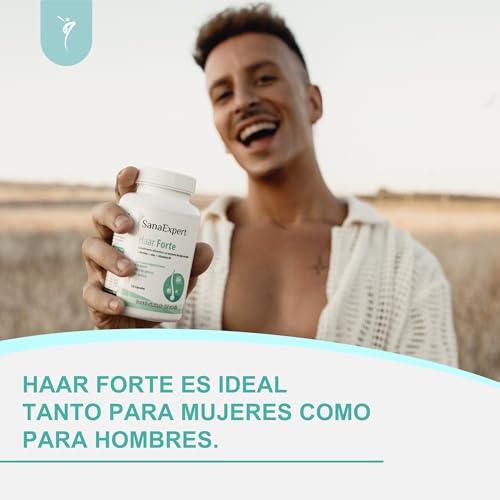 Detalle de SanaExpert Haar Forte | Fortalece Cabello y Uñas con Biotina, Zinc y Mijo de Perla