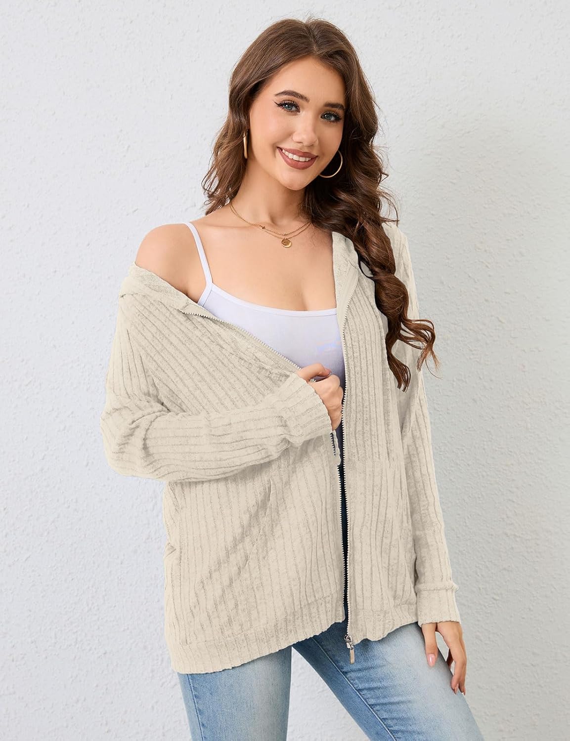 Thumbnail 3 de Flikity Zip Up Cardigan Hoodie M-XXL