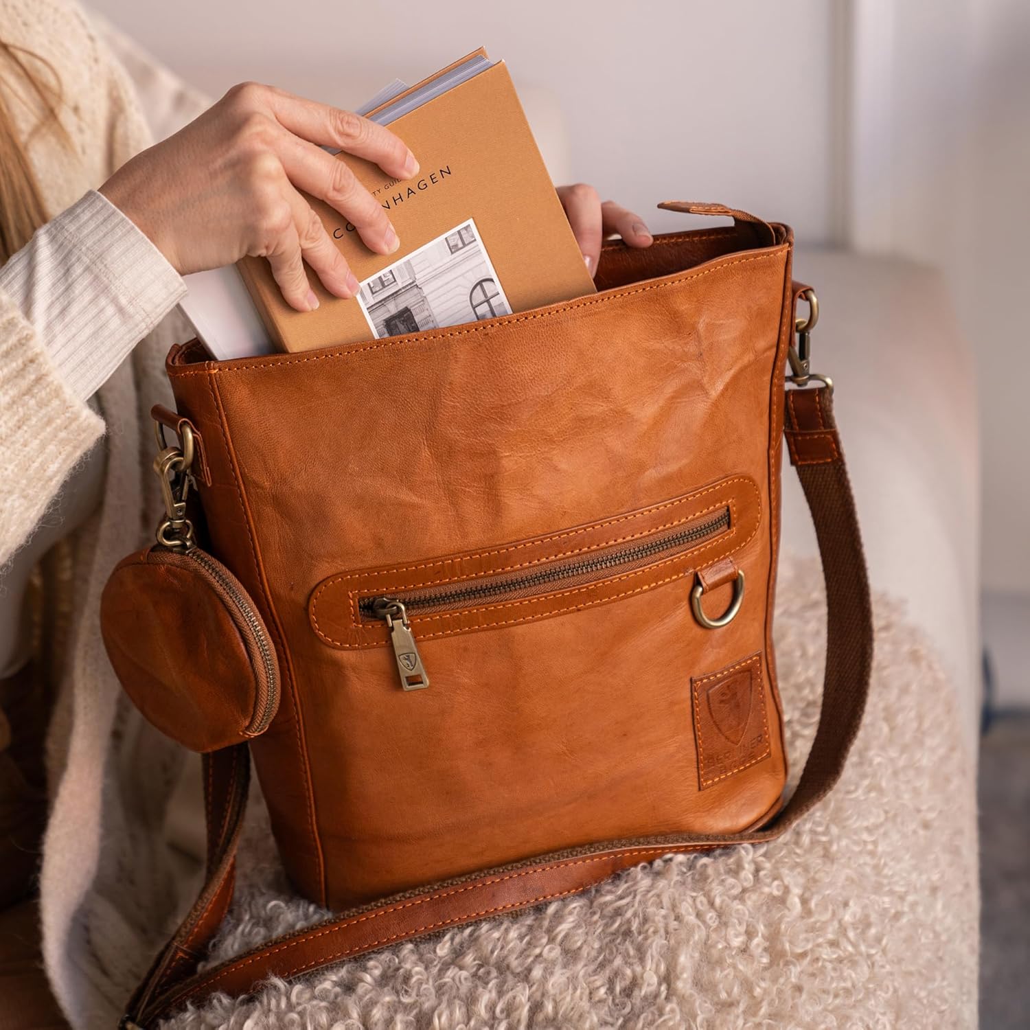 Thumbnail 1 de Berliner Bags Siena Sac Bandoulière cuir Femme