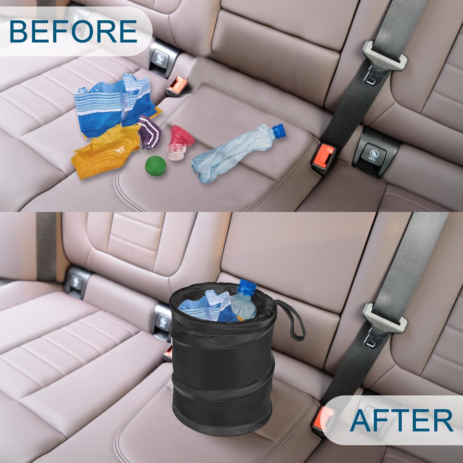 Thumbnail 5 de Kincown Car Trash Can: Mini Collapsible 2-Pack ๐