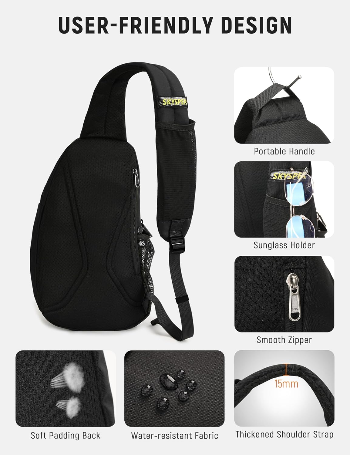 Thumbnail 3 de SKYSPER Brusttasche Herren Umhängetasche – kompakt, sicher und vielseitig