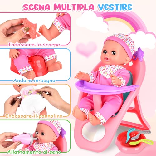 Thumbnail 5 de Aragallant Muñecas Bebé, 25 Piezas, Accesorios y Ropa👶