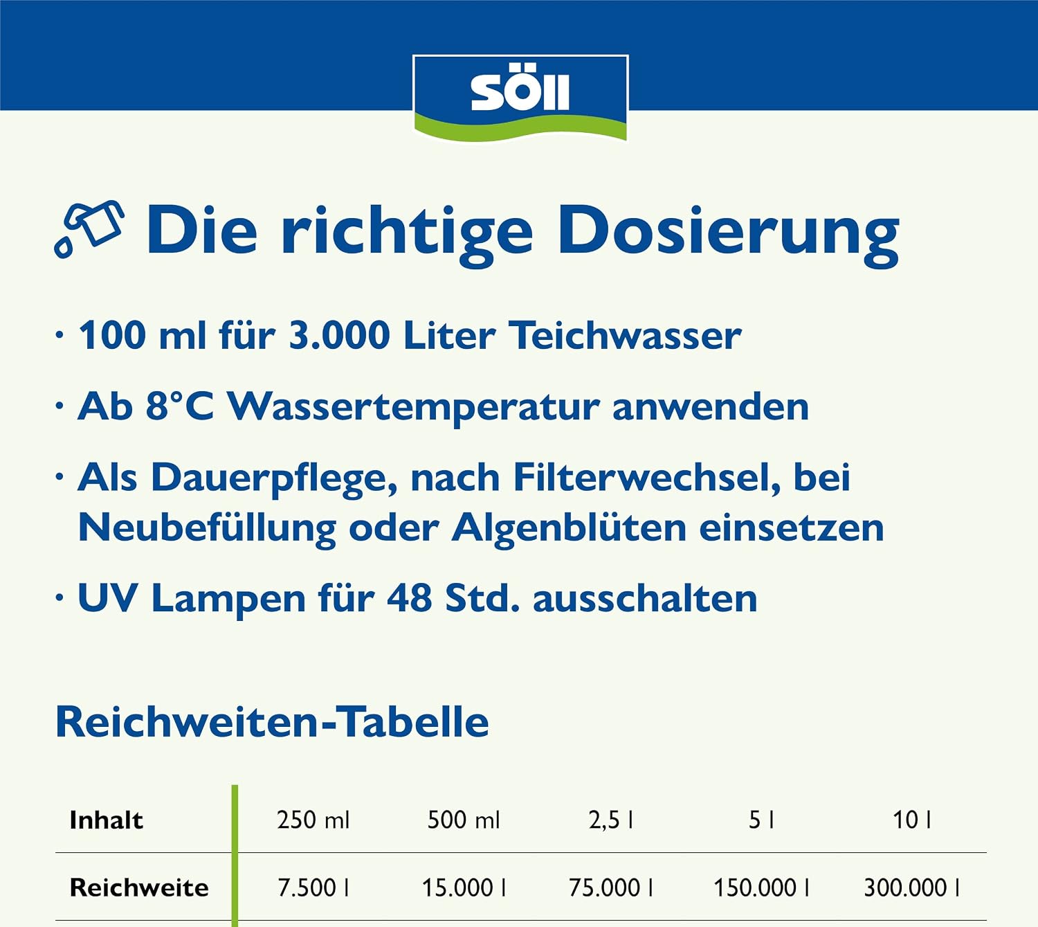 Detalle de Söll BioBooster 2,5 l – Biologischer Teichwasseraufbereiter