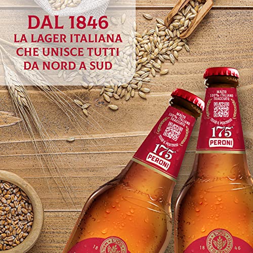 Thumbnail 6 de Peroni Birra in Cassa da 15 Bottiglie 66 cl – Lager italiana con malto 100% italiano, 4,7% vol