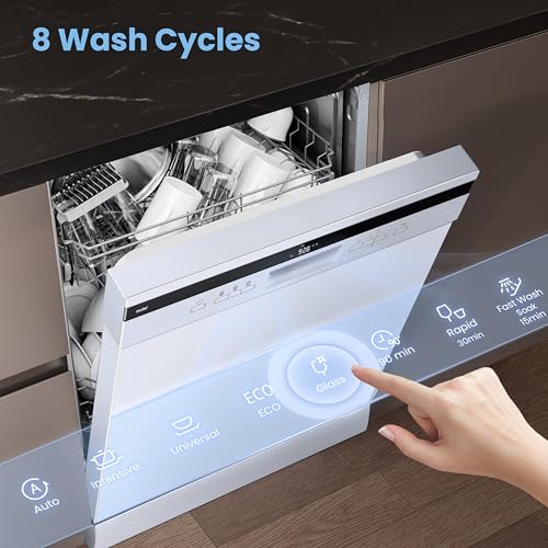 Thumbnail 4 de COMFEE' Full Size Freestanding Dishwasher, 14 Place Settings, White