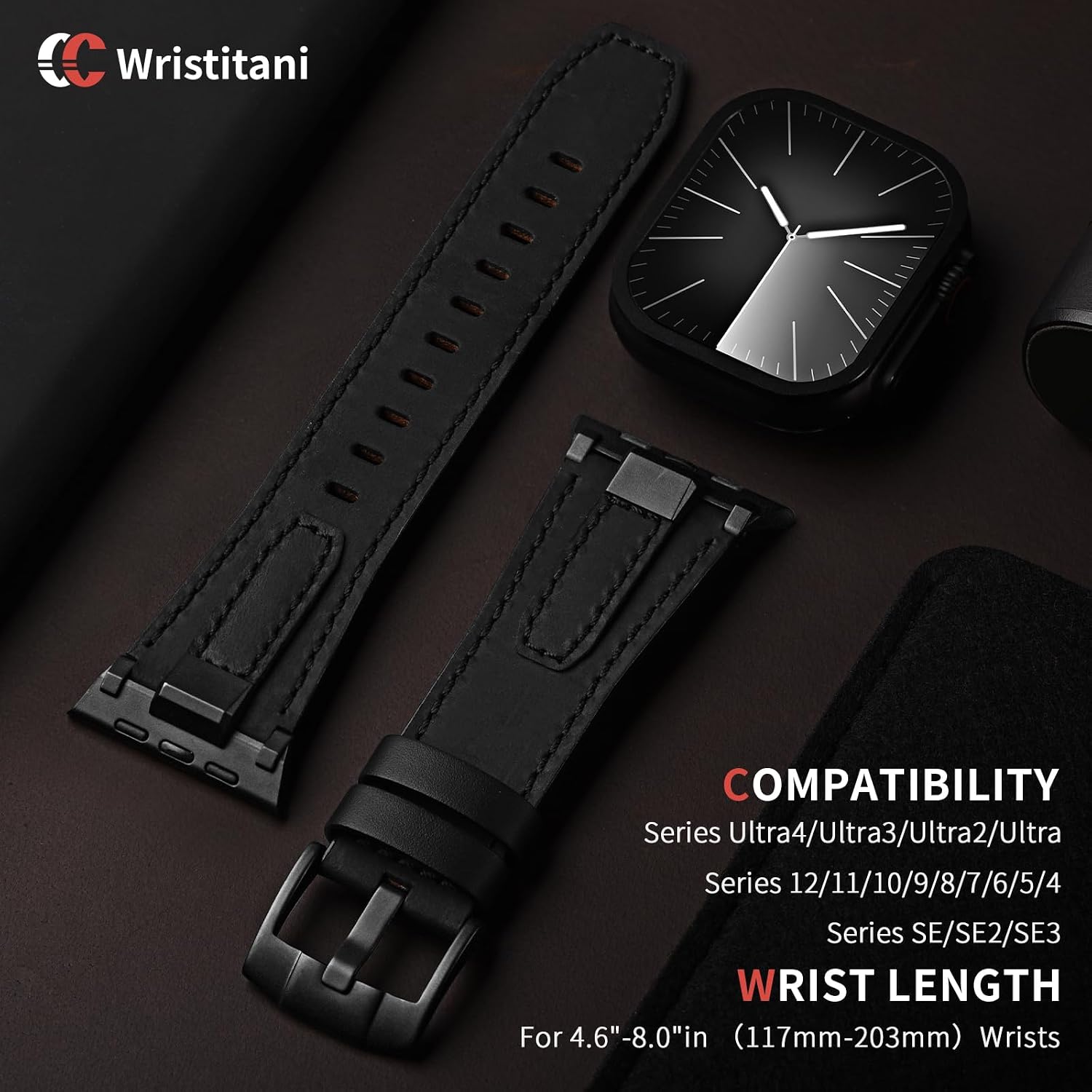 Detalle de Wristitani Apple Watch Band Genuine Leather