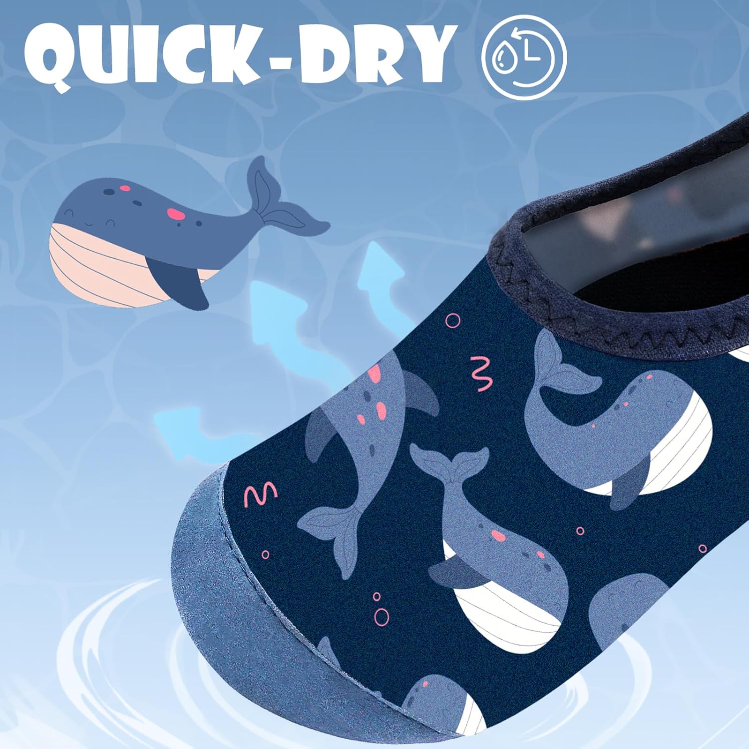 Detalle de WateLves Badeschuhe für Baby & Kinder (gr. 14–31) – rutschfeste Wasserschuhe für Strand, Pool und Wasserpark
