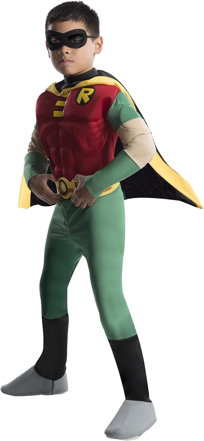 Detalle de Rubies DC Teen Titans Robin Deluxe Costume for Kids, Small (4–6)